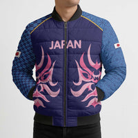 Twenty20 Japan Cricket Custom Bomber Puffer Jacket Retro Blue Version - Wonder Print Shop
