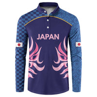 Twenty20 Japan Cricket Custom Button Sweatshirt Retro Blue Version - Wonder Print Shop