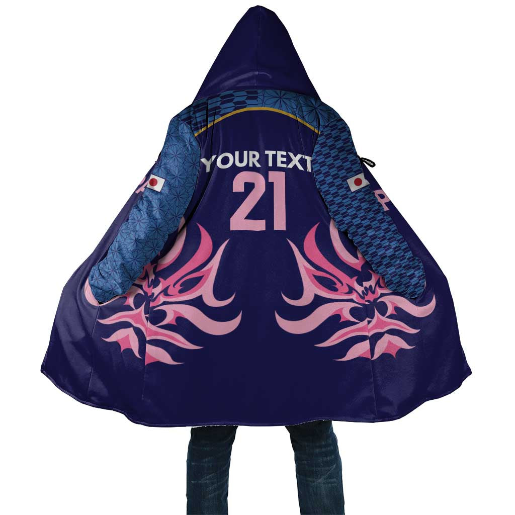 Twenty20 Japan Cricket Custom Cloak Retro Blue Version - Wonder Print Shop