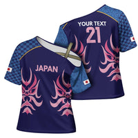 Twenty20 Japan Cricket Custom Cross Shoulder Shirt Retro Blue Version - Wonder Print Shop