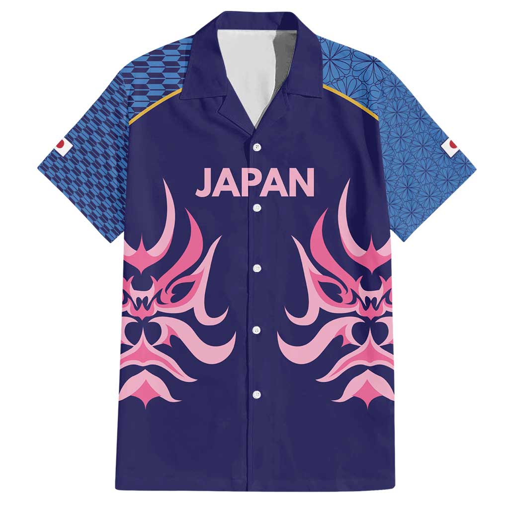 Twenty20 Japan Cricket Custom Hawaiian Shirt Retro Blue Version - Wonder Print Shop