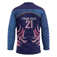 Twenty20 Japan Cricket Custom Hockey Jersey Retro Blue Version - Wonder Print Shop