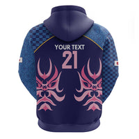 Twenty20 Japan Cricket Custom Hoodie Retro Blue Version - Wonder Print Shop