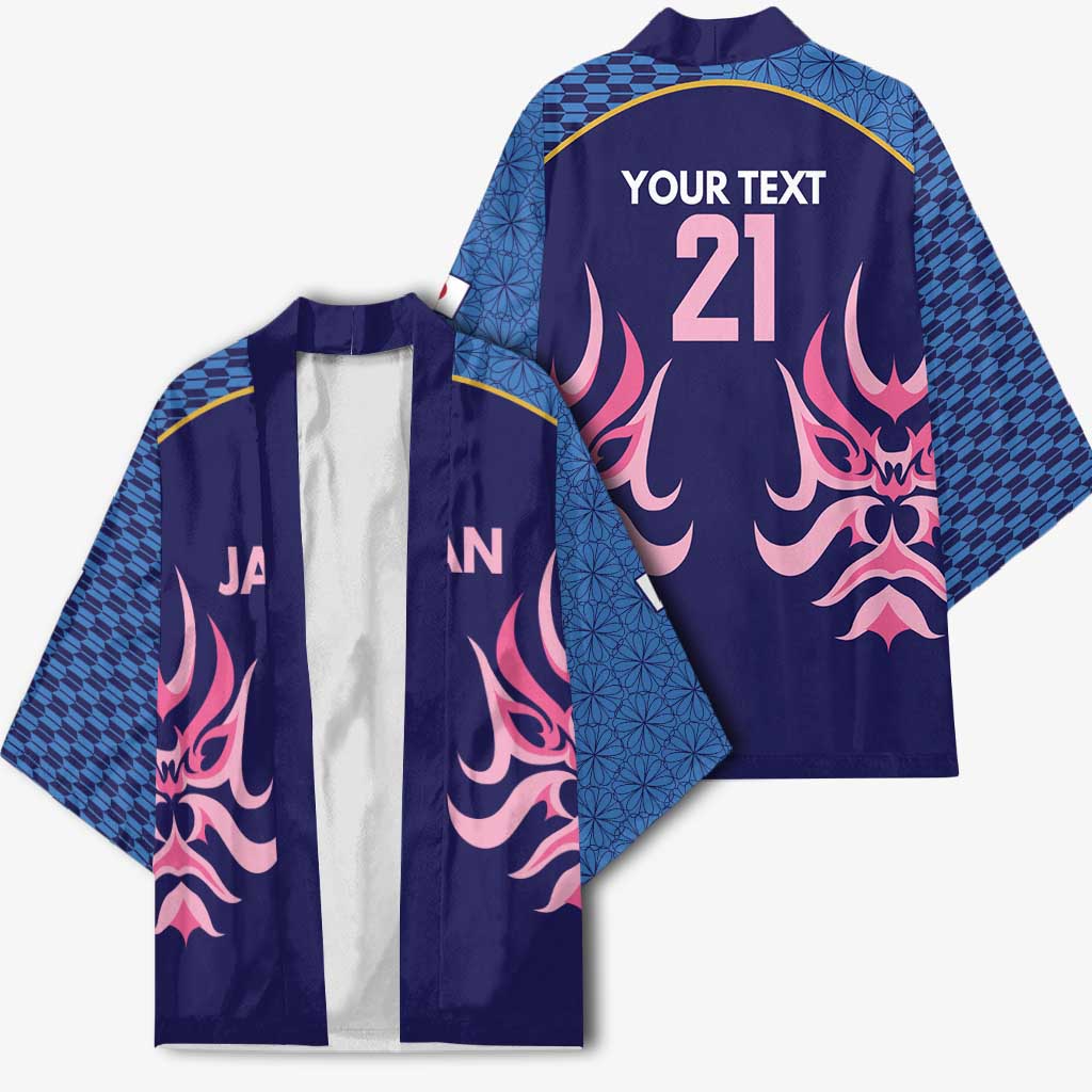 Twenty20 Japan Cricket Custom Kimono Retro Blue Version - Wonder Print Shop
