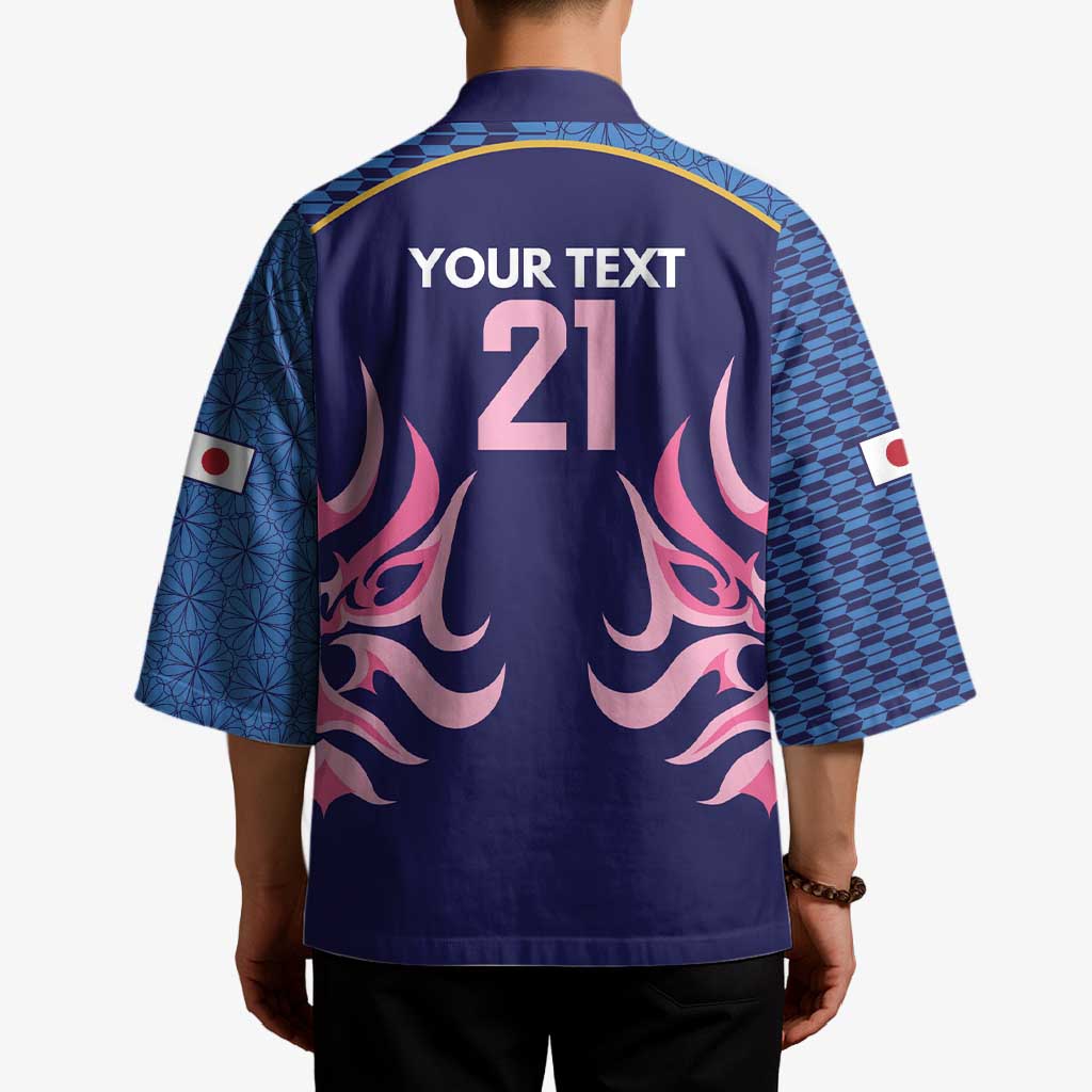 Twenty20 Japan Cricket Custom Kimono Retro Blue Version - Wonder Print Shop