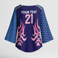 Twenty20 Japan Cricket Custom Kimono Sleeve Blouse Retro Blue Version - Wonder Print Shop