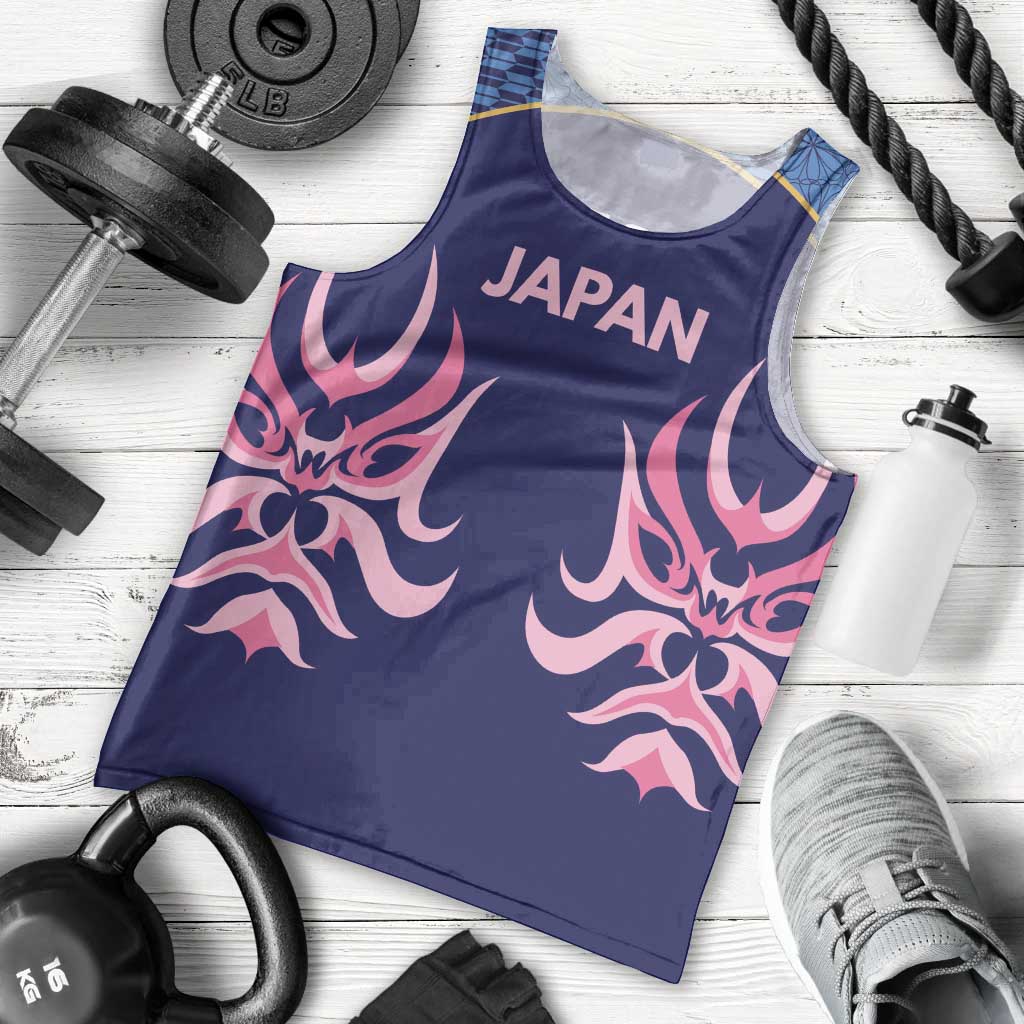 Twenty20 Japan Cricket Custom Men Tank Top Retro Blue Version - Wonder Print Shop