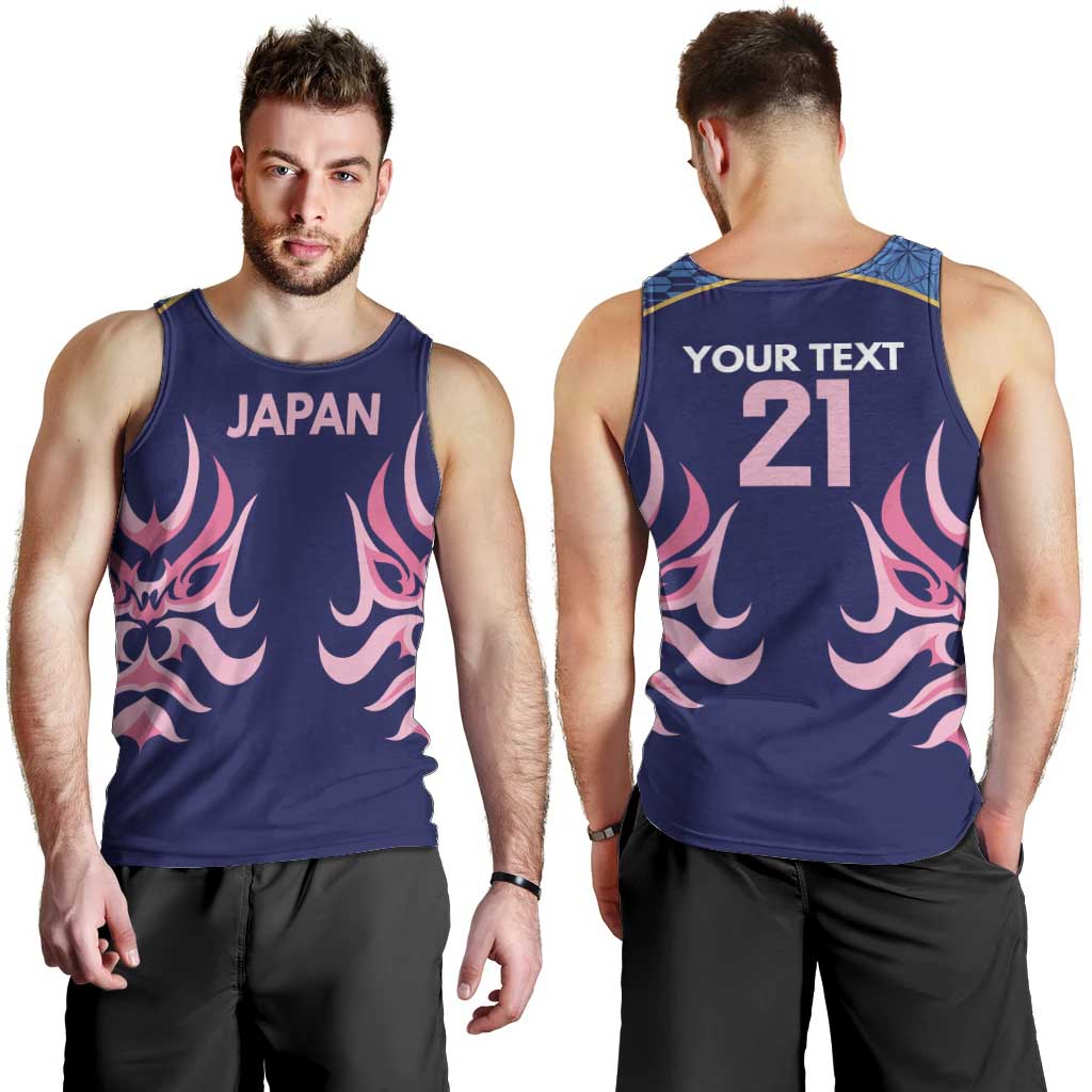 Twenty20 Japan Cricket Custom Men Tank Top Retro Blue Version - Wonder Print Shop