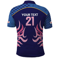 Twenty20 Japan Cricket Custom Polo Shirt Retro Blue Version - Wonder Print Shop