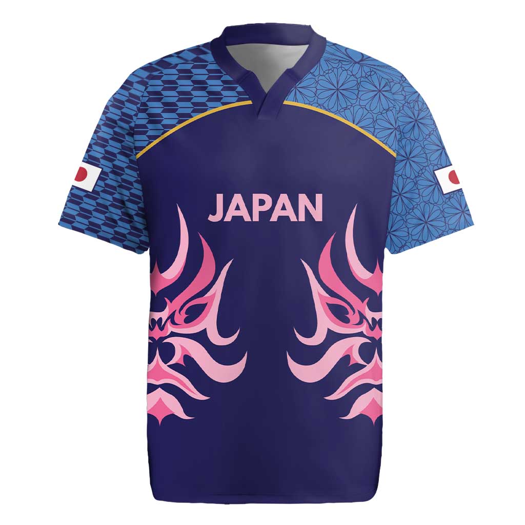 Twenty20 Japan Cricket Custom Rugby Jersey Retro Blue Version - Wonder Print Shop
