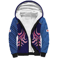 Twenty20 Japan Cricket Custom Sherpa Hoodie Retro Blue Version - Wonder Print Shop