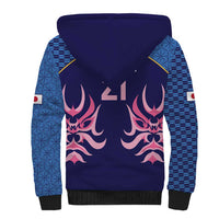 Twenty20 Japan Cricket Custom Sherpa Hoodie Retro Blue Version - Wonder Print Shop
