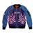 Twenty20 Japan Cricket Custom Sleeve Zip Bomber Jacket Retro Blue Version - Wonder Print Shop