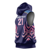 Twenty20 Japan Cricket Custom Sleeveless Hoodie Retro Blue Version - Wonder Print Shop