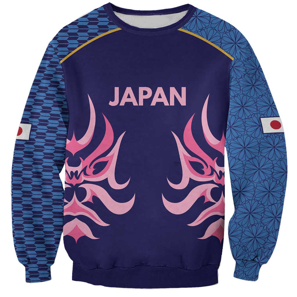Twenty20 Japan Cricket Custom Sweatshirt Retro Blue Version - Wonder Print Shop