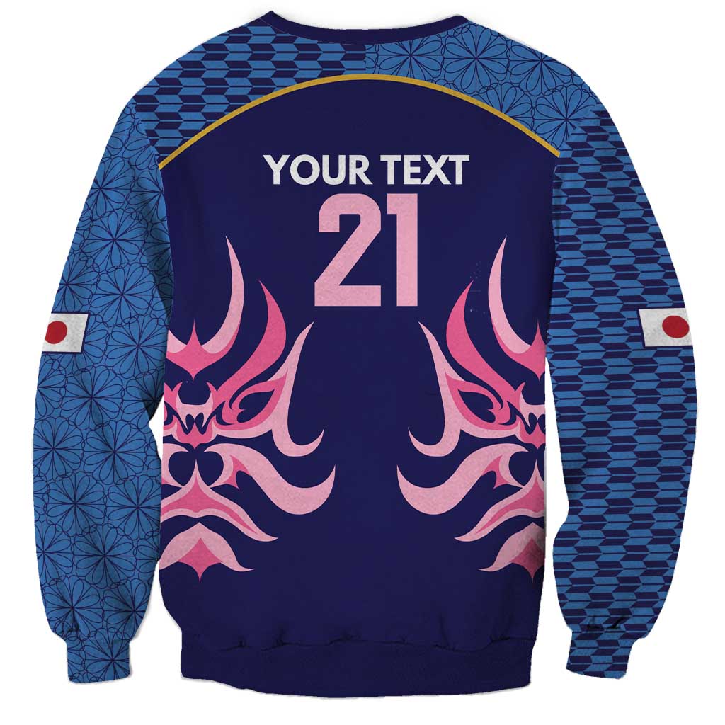 Twenty20 Japan Cricket Custom Sweatshirt Retro Blue Version - Wonder Print Shop