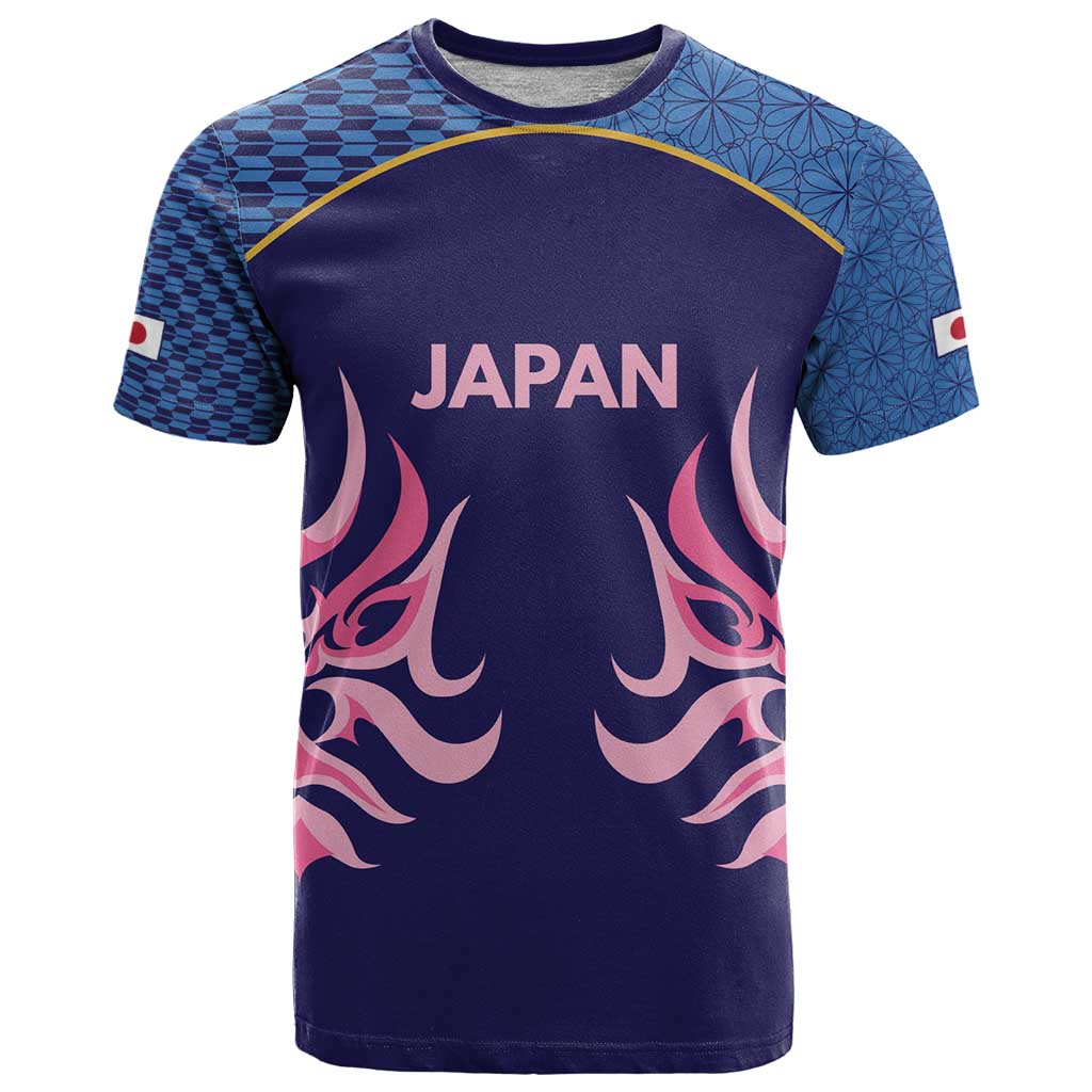 Twenty20 Japan Cricket Custom T Shirt Retro Blue Version - Wonder Print Shop