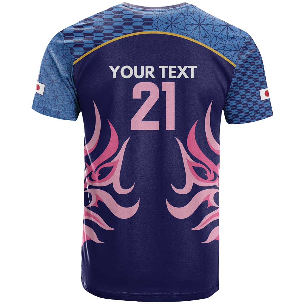 Twenty20 Japan Cricket Custom T Shirt Retro Blue Version - Wonder Print Shop