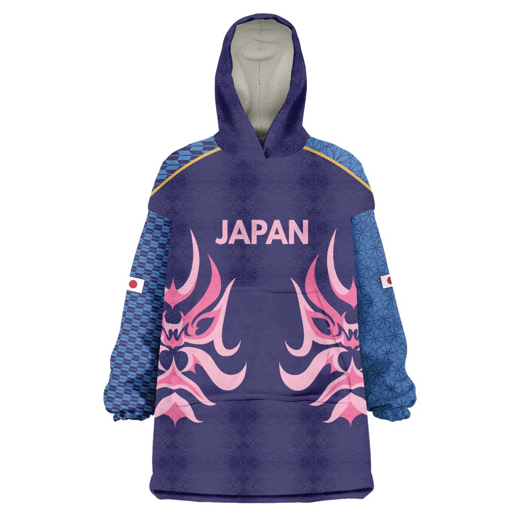 Twenty20 Japan Cricket Custom Wearable Blanket Hoodie Retro Blue Version - Wonder Print Shop
