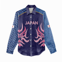 Twenty20 Japan Cricket Custom Women Casual Shirt Retro Blue Version - Wonder Print Shop