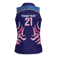 Twenty20 Japan Cricket Custom Women Sleeveless Polo Shirt Retro Blue Version - Wonder Print Shop