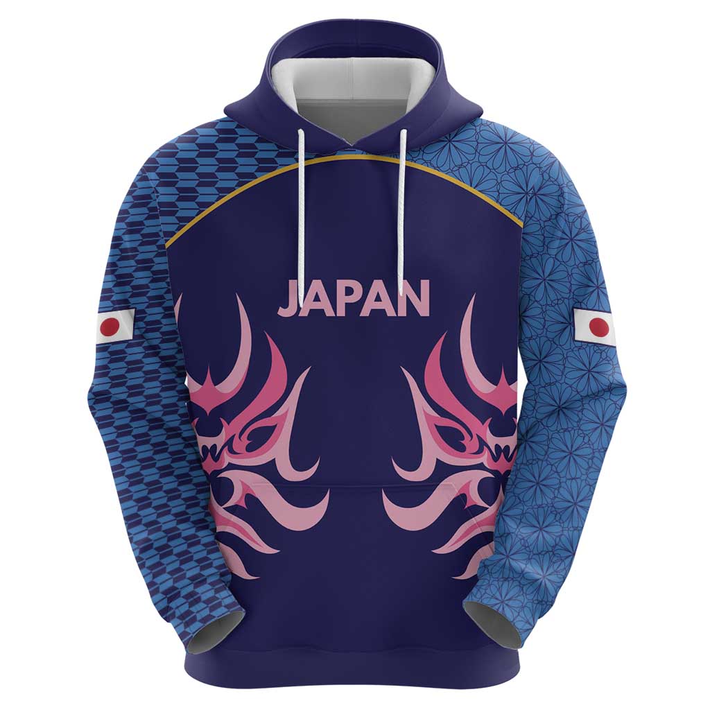 Twenty20 Japan Cricket Custom Zip Hoodie Retro Blue Version - Wonder Print Shop