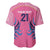 Twenty20 Japan Cricket Custom Baseball Jersey Retro Pink Version - Wonder Print Shop