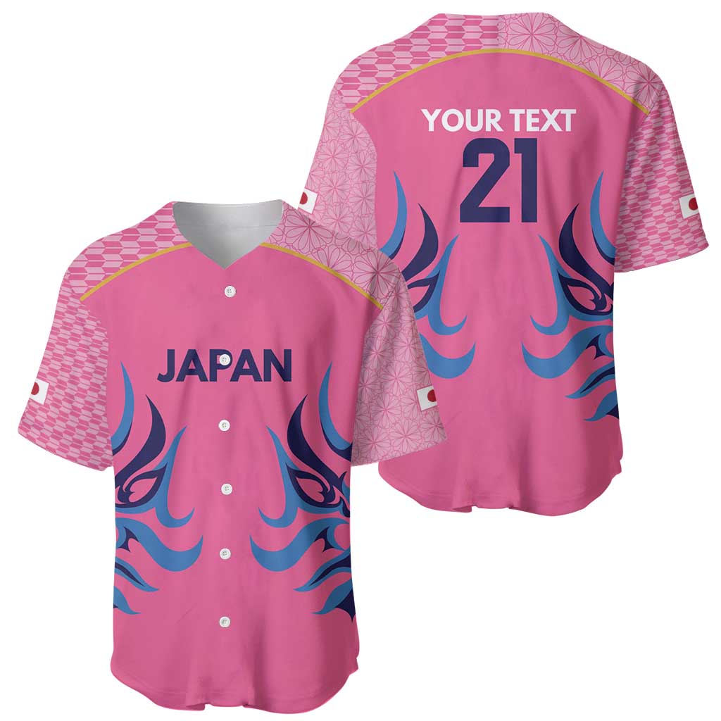 Twenty20 Japan Cricket Custom Baseball Jersey Retro Pink Version - Wonder Print Shop