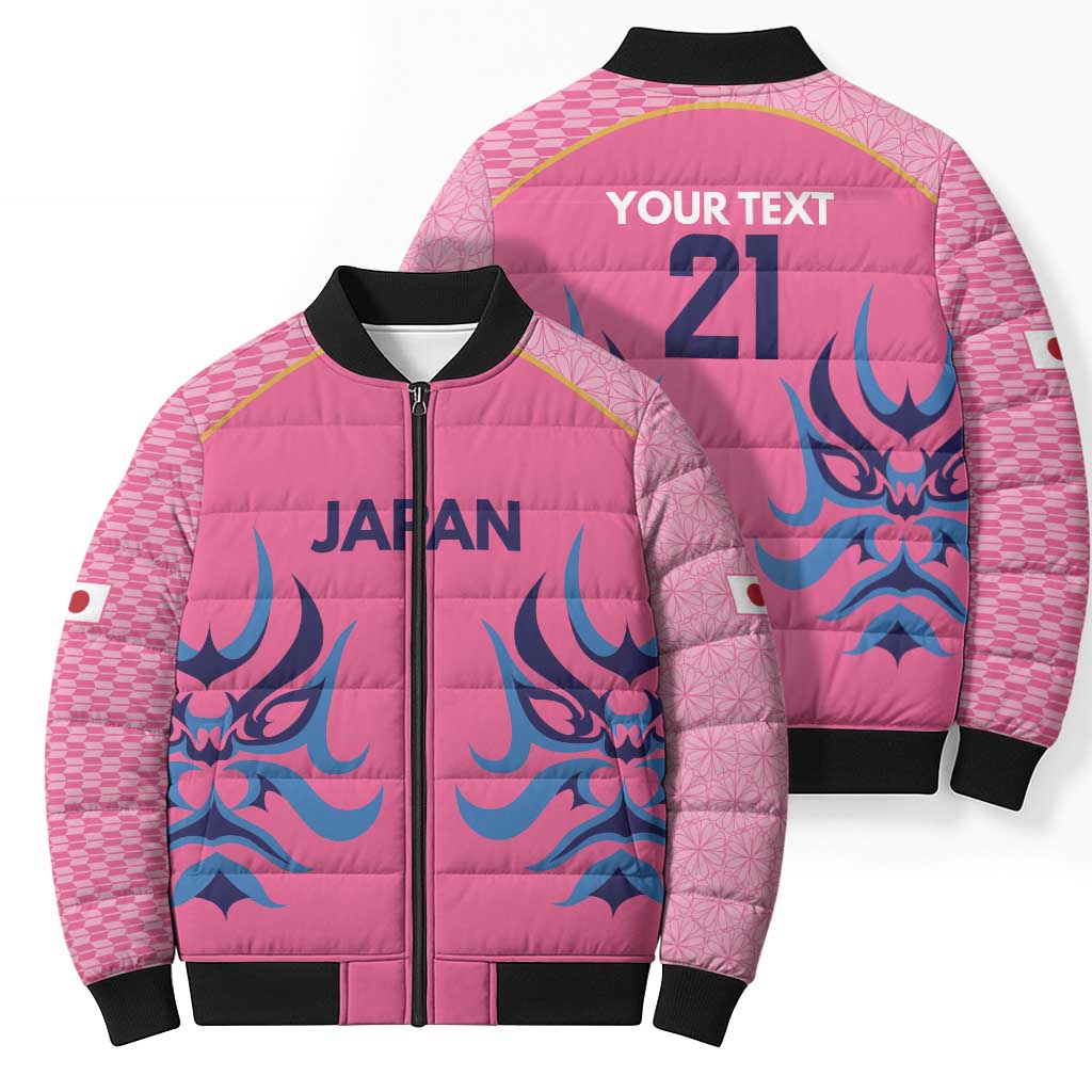 Twenty20 Japan Cricket Custom Bomber Puffer Jacket Retro Pink Version - Wonder Print Shop