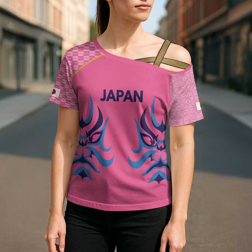 Twenty20 Japan Cricket Custom Cross Shoulder Shirt Retro Pink Version - Wonder Print Shop