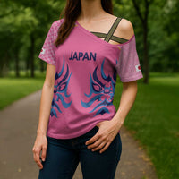 Twenty20 Japan Cricket Custom Cross Shoulder Shirt Retro Pink Version - Wonder Print Shop