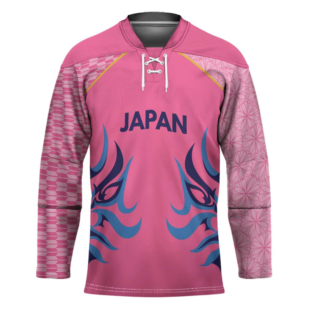 Twenty20 Japan Cricket Custom Hockey Jersey Retro Pink Version - Wonder Print Shop