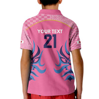 Twenty20 Japan Cricket Custom Kid Polo Shirt Retro Pink Version - Wonder Print Shop
