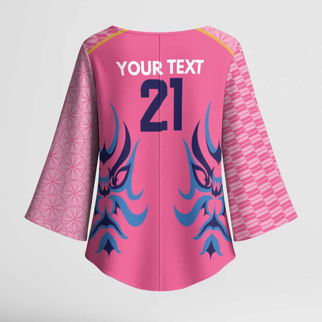 Twenty20 Japan Cricket Custom Kimono Sleeve Blouse Retro Pink Version - Wonder Print Shop