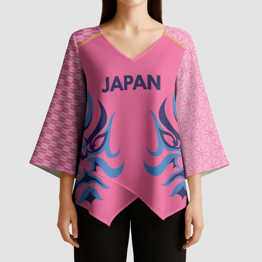 Twenty20 Japan Cricket Custom Kimono Sleeve Blouse Retro Pink Version - Wonder Print Shop