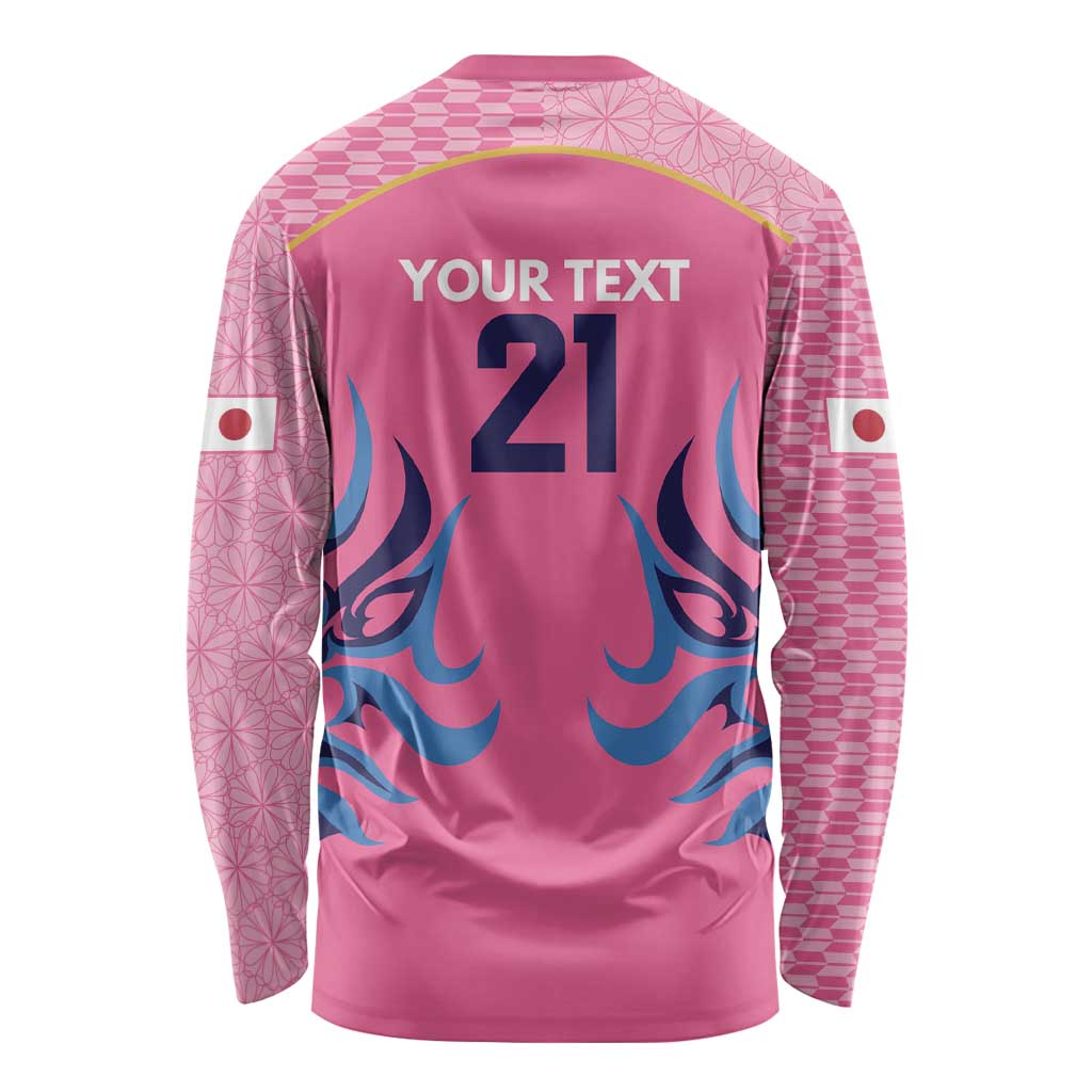 Twenty20 Japan Cricket Custom Long Sleeve Shirt Retro Pink Version - Wonder Print Shop