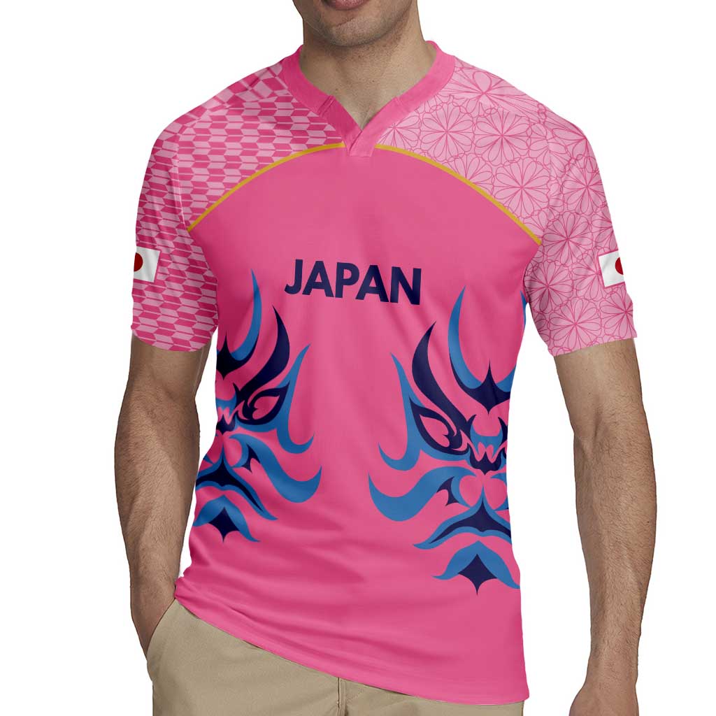Twenty20 Japan Cricket Custom Rugby Jersey Retro Pink Version - Wonder Print Shop