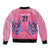 Twenty20 Japan Cricket Custom Sleeve Zip Bomber Jacket Retro Pink Version - Wonder Print Shop