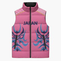 Twenty20 Japan Cricket Custom Sleeveless Puffer Jacket Retro Pink Version - Wonder Print Shop