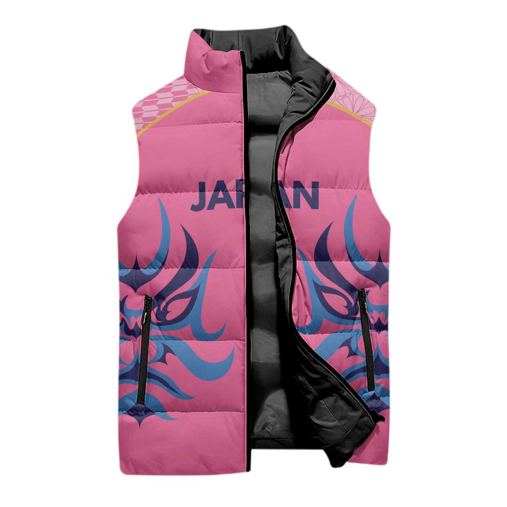 Twenty20 Japan Cricket Custom Sleeveless Puffer Jacket Retro Pink Version - Wonder Print Shop