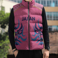 Twenty20 Japan Cricket Custom Sleeveless Puffer Jacket Retro Pink Version - Wonder Print Shop