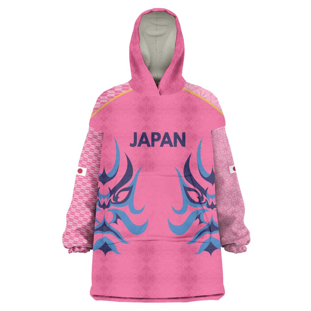 Twenty20 Japan Cricket Custom Wearable Blanket Hoodie Retro Pink Version - Wonder Print Shop