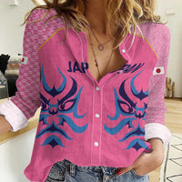 Twenty20 Japan Cricket Custom Women Casual Shirt Retro Pink Version - Wonder Print Shop