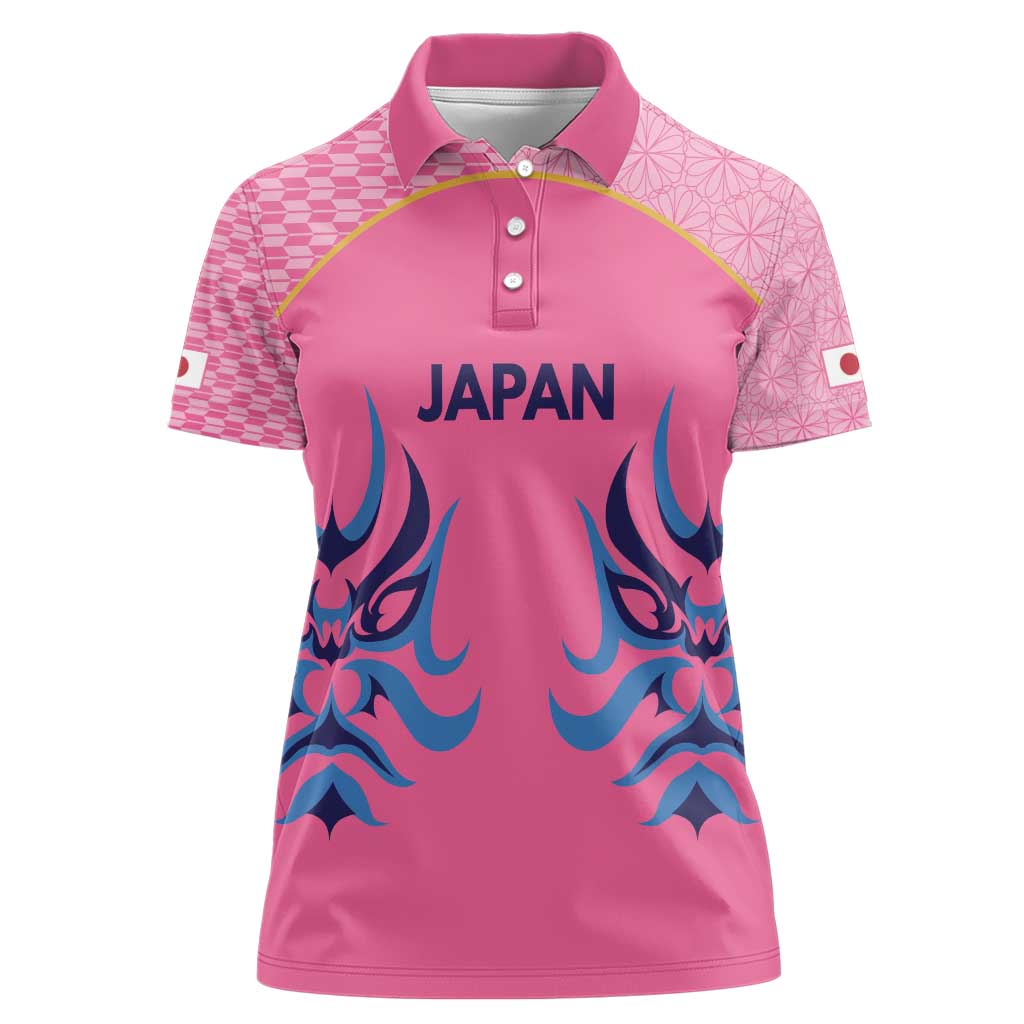 Twenty20 Japan Cricket Custom Women Polo Shirt Retro Pink Version - Wonder Print Shop