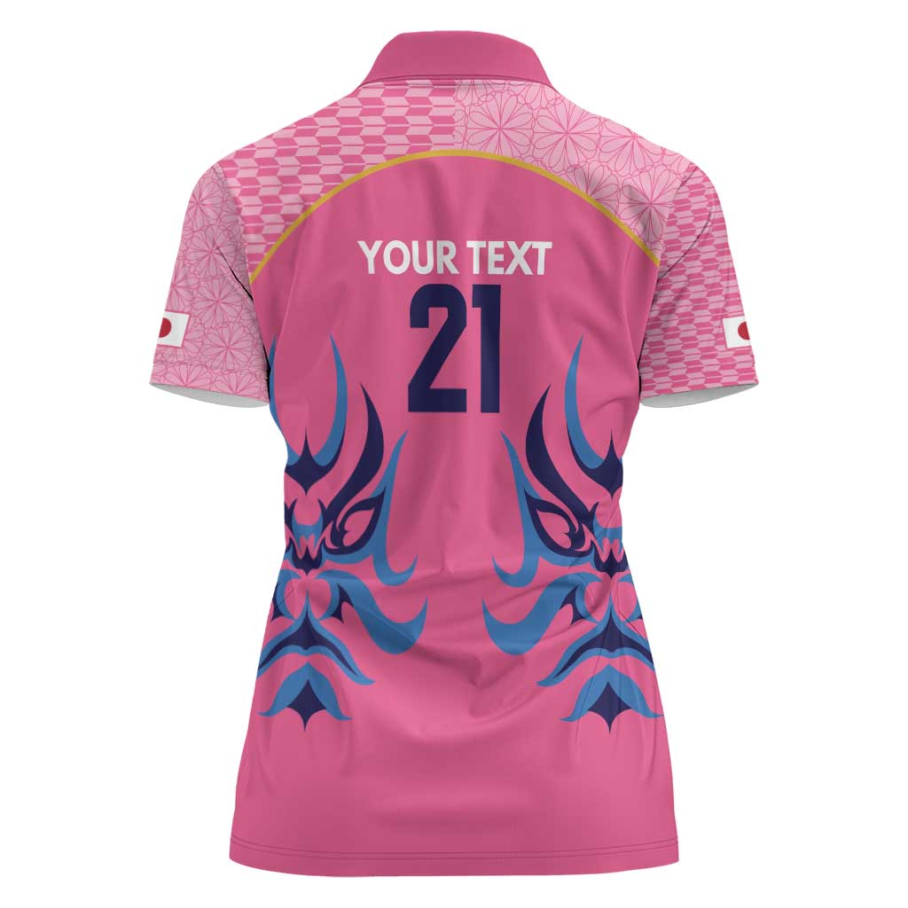 Twenty20 Japan Cricket Custom Women Polo Shirt Retro Pink Version - Wonder Print Shop
