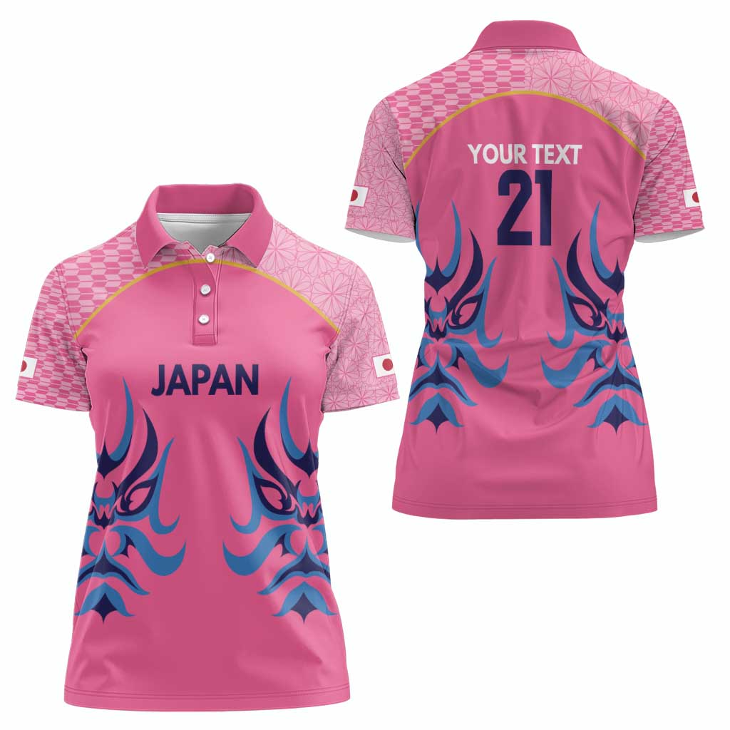 Twenty20 Japan Cricket Custom Women Polo Shirt Retro Pink Version - Wonder Print Shop