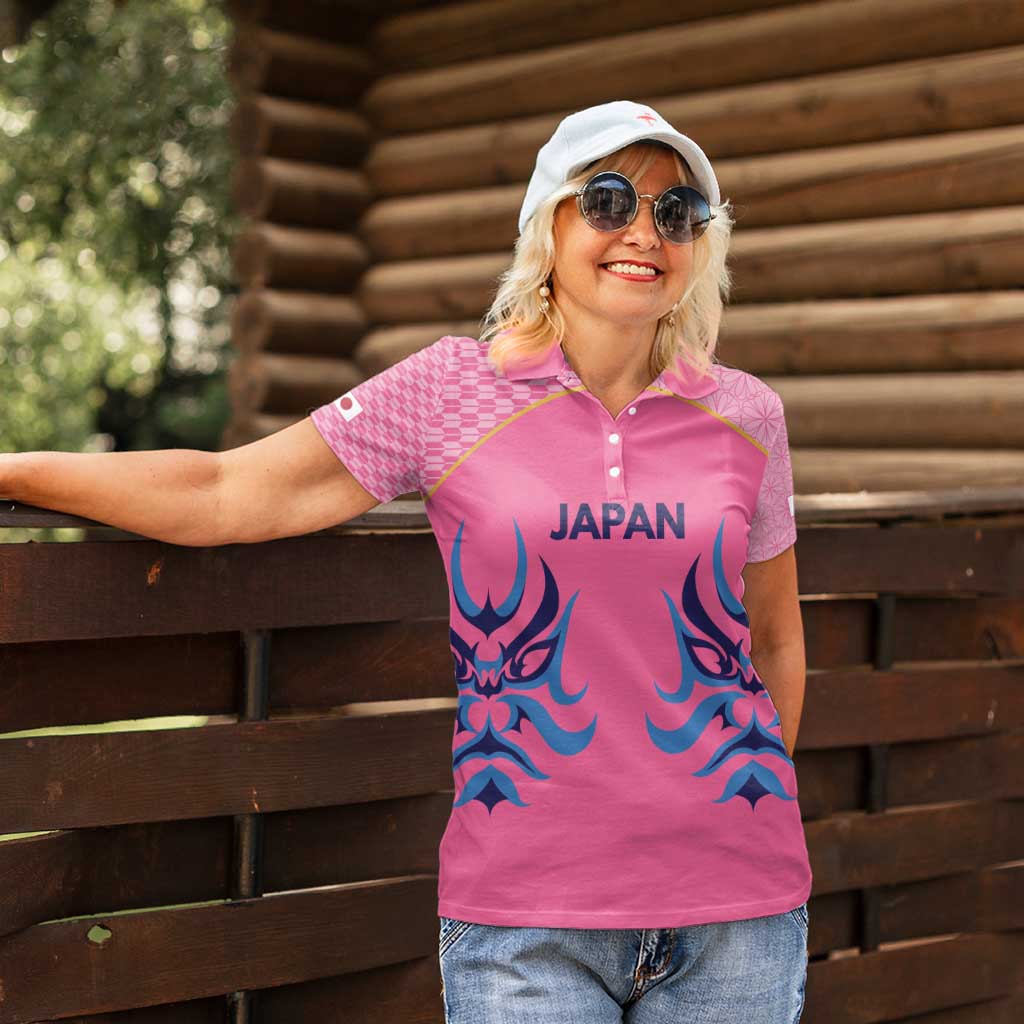 Twenty20 Japan Cricket Custom Women Polo Shirt Retro Pink Version - Wonder Print Shop