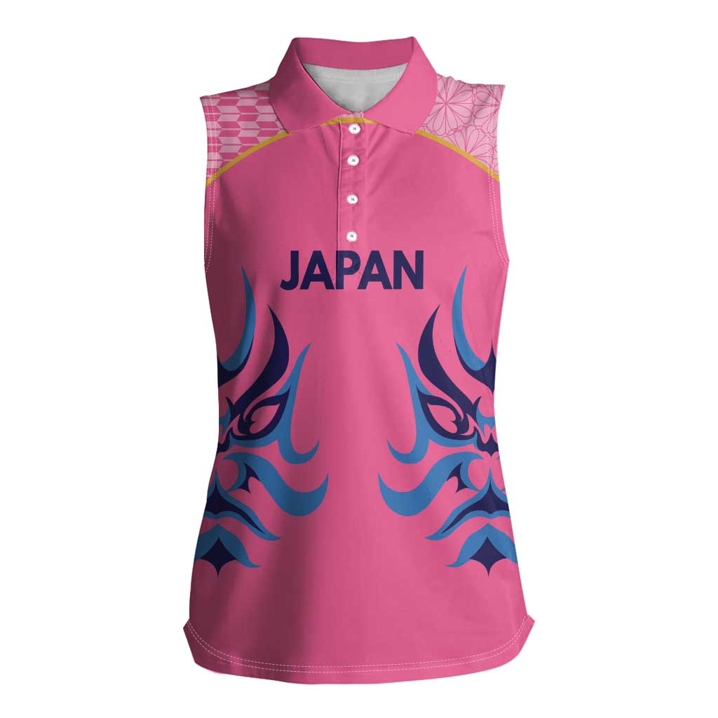 Twenty20 Japan Cricket Custom Women Sleeveless Polo Shirt Retro Pink Version - Wonder Print Shop