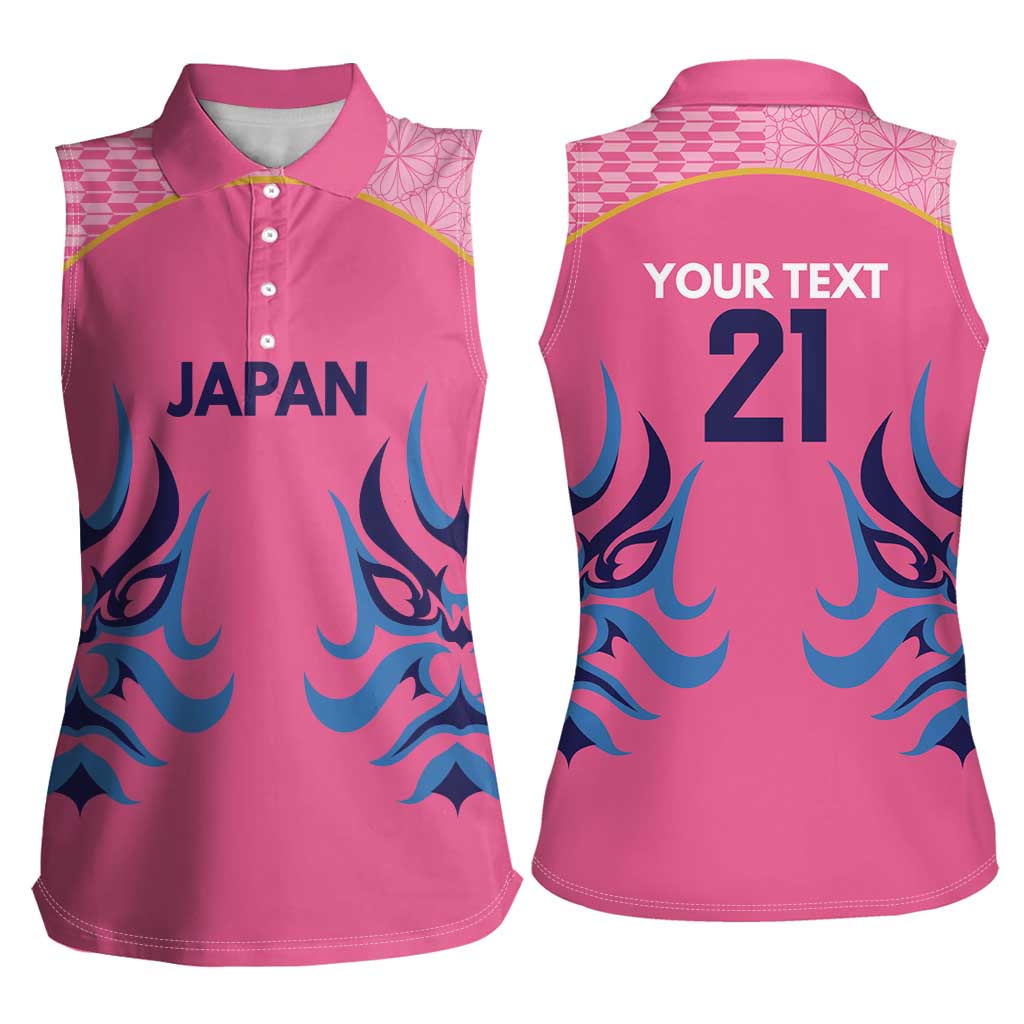 Twenty20 Japan Cricket Custom Women Sleeveless Polo Shirt Retro Pink Version - Wonder Print Shop