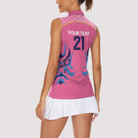 Twenty20 Japan Cricket Custom Women Sleeveless Polo Shirt Retro Pink Version - Wonder Print Shop